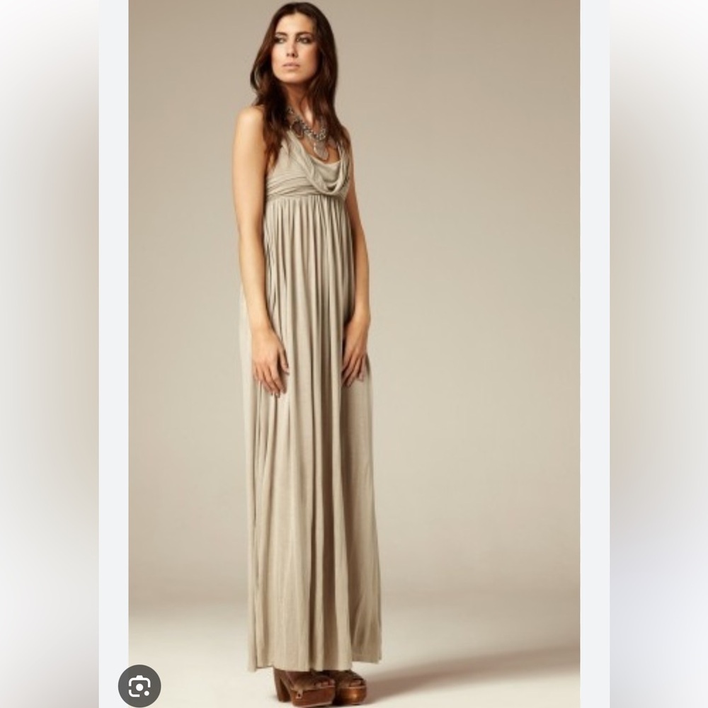 All Saints Beige Maxi Dress